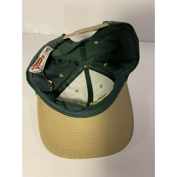 1995 Vintage Taz Looney Tunes Snapback Hat Green/Tan Warner Bros - Picture 5 of 6